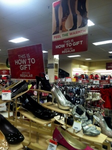 Department stores display their sales everywhere to advertise the holidays. (Photo by Ofelia Martinez)